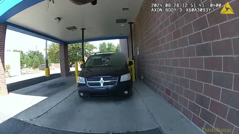 LMPD release bodycam of an attempted carjacking suspect being shot at a Walmart pharmacy drive-thru