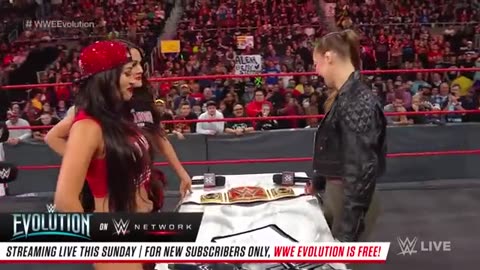 Ronda Rousey & Nikki Bella come face-to-face for Women's Title Contract Signing: Raw, Oct. 22, 2018