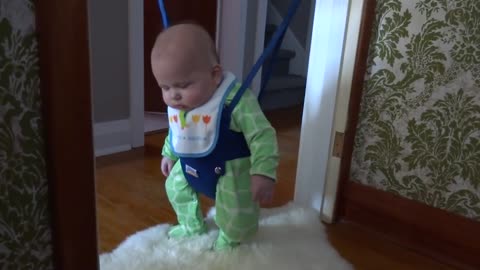 Funny Babies Falls Asleep In Jumper