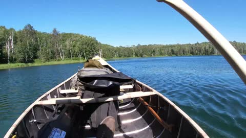 Solo Overnight Canoe Trip At - Camp Lake - Northern Ontario Crown Land Paradise