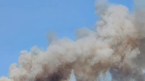 Massive forest fire engulf in Hérault of Occitania region, Southern France 🇫🇷 (08/18/2024)