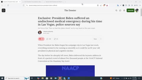 Exclusive! Biden Suffered a SERIOUS Medical Emergency in Las Vegas