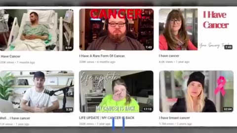 THOUSANDS OF YOUTUBERS WHO PUSHED COVID JABS NOW HAVE TURBO CANCERS