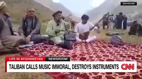 Taliban calls music immoral torches instrument in crackdown