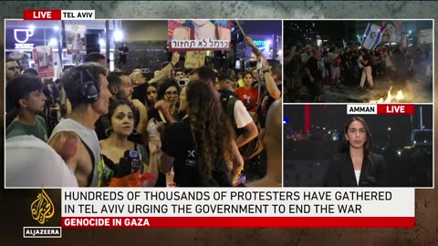 Estimates say 500,000 demonstrators hit the streets of Tel Aviv: AJE correspondent