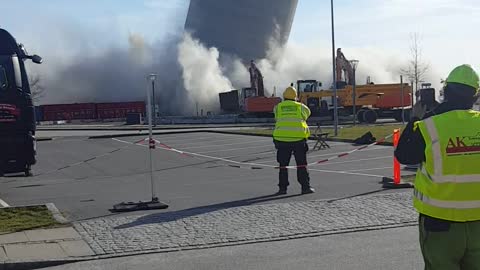 Vordingborg Silo Demolition Fail