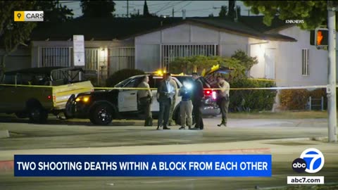 2 men found shot to death in Carson within same block, LASD says