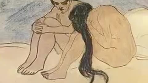 Experience a mesmerizing slideshow of paintings by Pablo Picasso, created in the year 1902