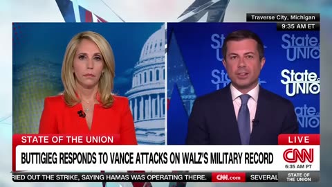 Pete Buttigieg reacts to Vance's comments on Walz's military service