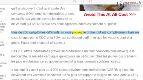 L’analyse VAERS expose le CDC et la FDA