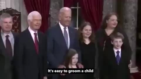 Creepy Joe Biden is grooming kids