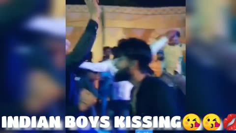 Indian gay men kissing