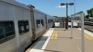 Bombardier M7A EMU Train departing Croton-Harmon