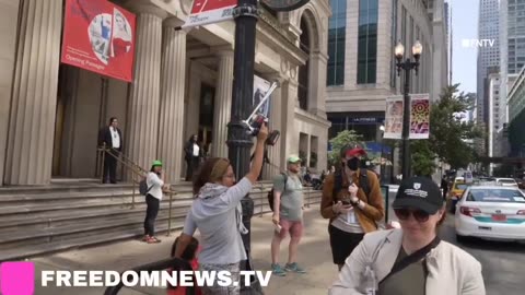 "F*** THE DNC" Pro-Palestine DNC Protesters DISRUPT outside of VP Harris and Biden Fundraiser