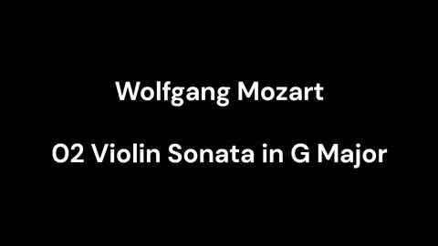 02 Violin Sonata in G Major