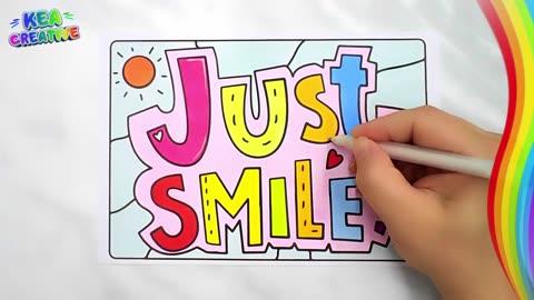 Just Smile - How To Color Just Smile - @KeaCreative2