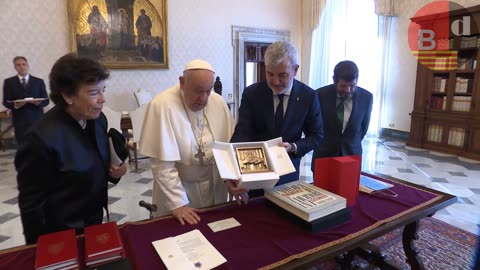 Jaume Collboni se reúne con el Papa Francisco en el Vaticano