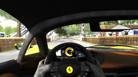 POV - 840HP Ferrari Daytona SP3: V12 Engine Sound | GoodWood | Assetto Corsa | Logitech G25