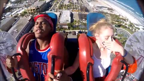 Boys Passing Out #2 Funny Slingshot Ride Compilation