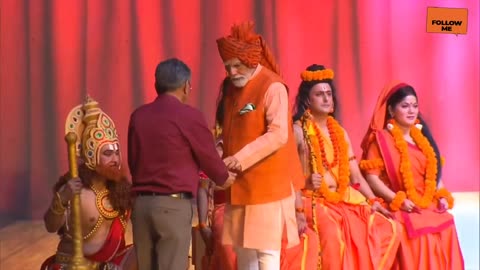 PM Modi's Devotional Arti Of Lord Ram Mata Sita & Lakshman