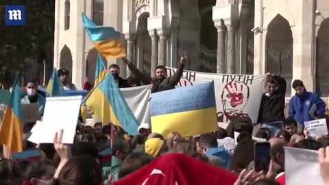 Protests against Russia_ Ukrainians flocks to Istanbul streets to protest