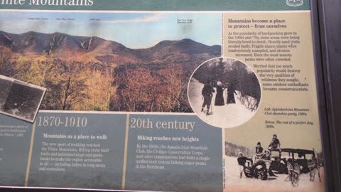 White mtn hiking history