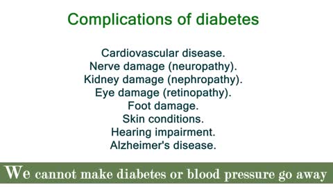 We can not make Diabetes or Blood Pressure go away | Dr. S. Om Goel, MD/DM (USA)