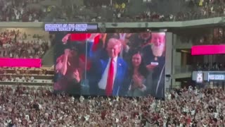 Listen to this ovation President Trump received at the Alabama/Georgia game