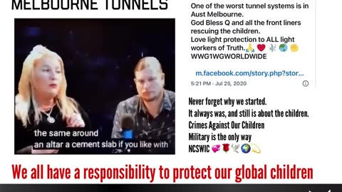 CHILD TRAFFICKING - the MELBOURNE TUNNELS were one of the worst in the World‼️