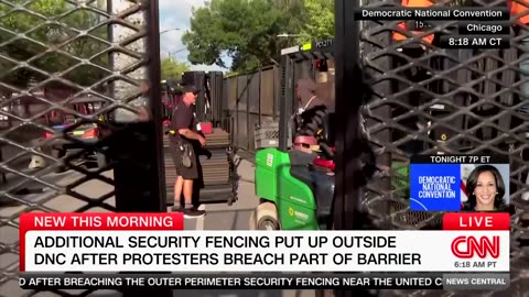 DNC adds a third set of walls to keep protestors out