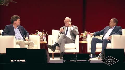 Tucker with Larry Elder and Bobby Kennedy,