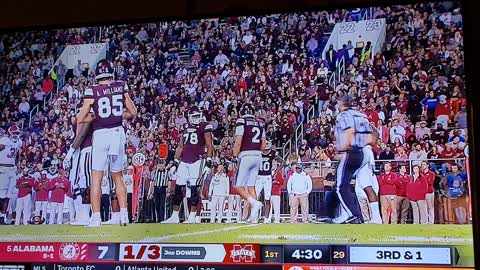 Alabama vs MISSISSIPPI STATE 3RD SCORE BATTLE INT FOR TD