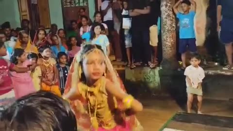 Little Cute Girl Classical Dancing