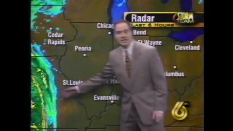 March 27, 1998 - WRTV Kevin Gregory Prime Time Severe Weather Cut-in