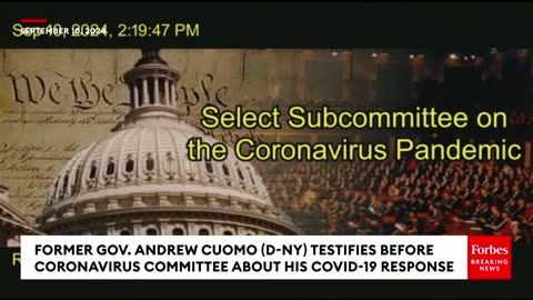 Former Gov. Andrew Cuomo Testifies Before Select Subcommittee On The Covid-19 Pandemic