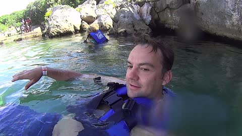 Xel-Ha Park Lagoon Cave Swimming Mexico Carribean