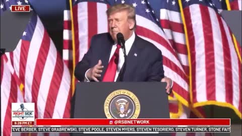 President Trump Drops B-Word At MAGA Rally *Clip*