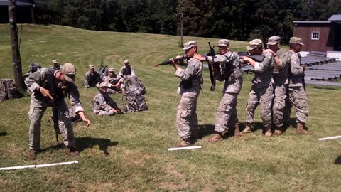 Cadets first time walking through CQB