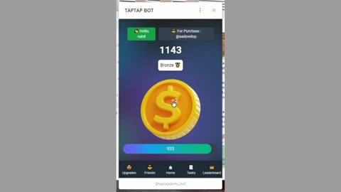 new minin mini app bot telegram TAPTAP