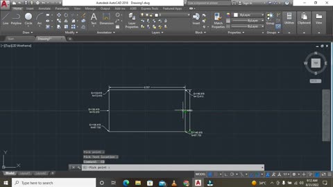 How to display coordinate in AutoCAd