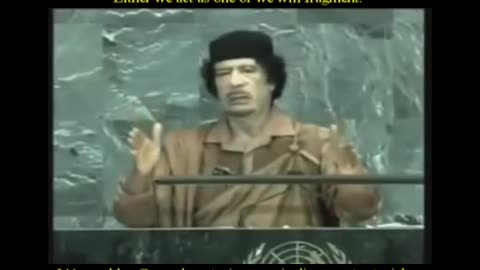 This Speech At The United Nations General Assembly Cost Muammar Gaddafi His LIFE 9/23/2009