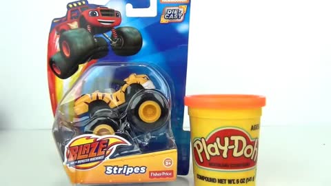 Having Fun with Blaze & The Monster Machines Playdoh Surprises