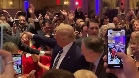 President Donald Trump Warm Speech to Newly wed Couple at wedding in Miami, Florida