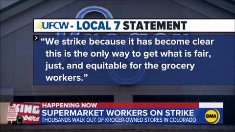 Thousands Of Kroger Grocery Workers Walk Out