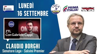 🔴 Sen. Claudio Borghi su Giornale Radio ospite nella trasmissione "ZTL" (16/09/2024).