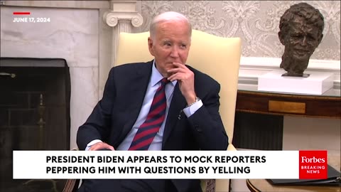 Biden Appears To Mock Reporters Peppering Him With Questions By Yelling Unintelligibly