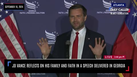 JD Vance Highlights His Family And Faith Experiences During His Address In Georgia