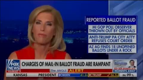 Mail Fraud and Multiple types of Ballot Fraud - Mike Pence and Laura Ingraham