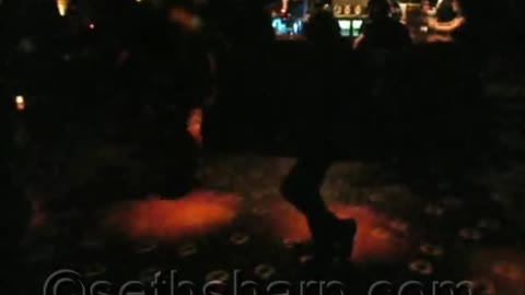 Julian Assange dancing in Reykjavik night club