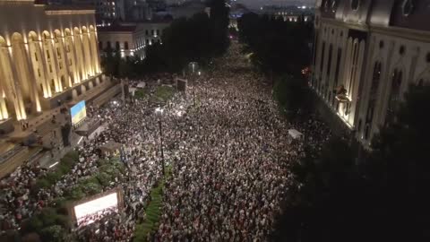 A rally in support of Georgia's European integration was held in the center of Tbilisi